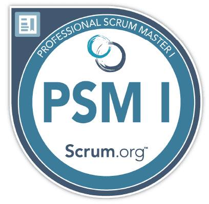 Professional Scrum Master I badge
