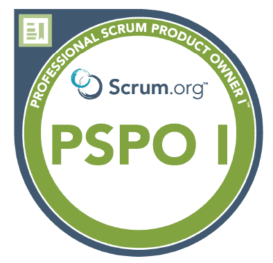 Professional Scrum Product Owner I badge
